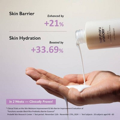 Haruharu Wonder Black Rice Probiotics Barrier Essence 4.05 fl oz (Imperfect Box)