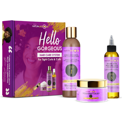 Hello Gorgeous Hair Care System – For Tight Curls & Coily Hair