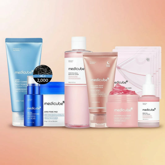 Medicube Glass Glow Skincare Set – 8 Essential Products for Radiant Skin