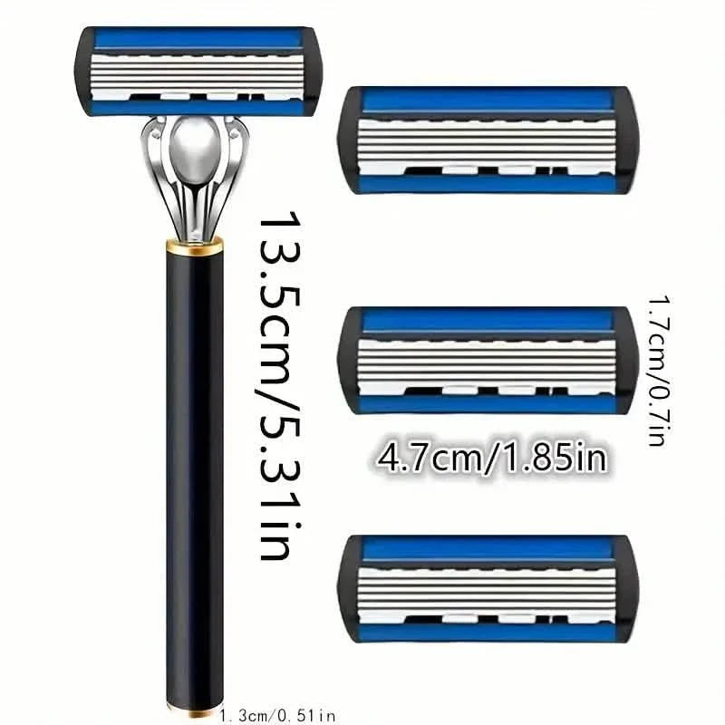 Anti-Slip Safety Razor + 36 Blade Refill Set