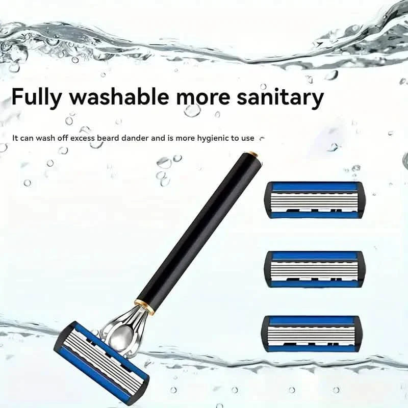 Anti-Slip Safety Razor + 36 Blade Refill Set