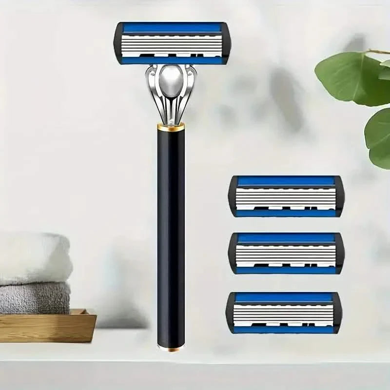 Anti-Slip Safety Razor + 36 Blade Refill Set